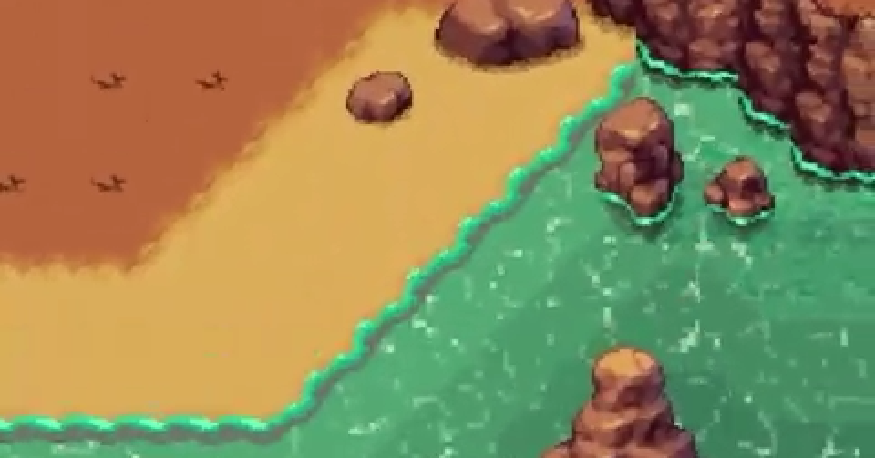 Park & Hide — animated ocean water at the Coastal Cliffs